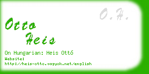 otto heis business card