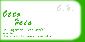 otto heis business card